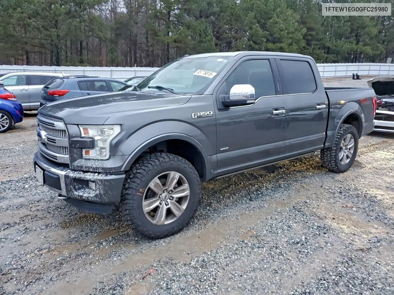 1FTEW1EG0GFC25980 2016 Ford F150 Supercrew