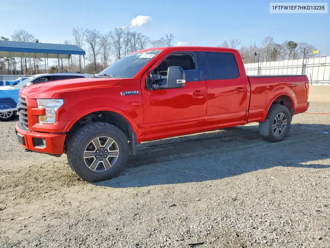 1FTFW1EF7HKD13235 2017 Ford F150 Supercrew