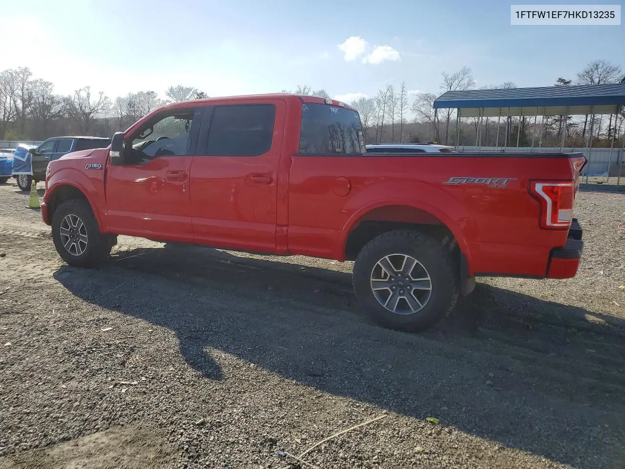 1FTFW1EF7HKD13235 2017 Ford F150 Supercrew