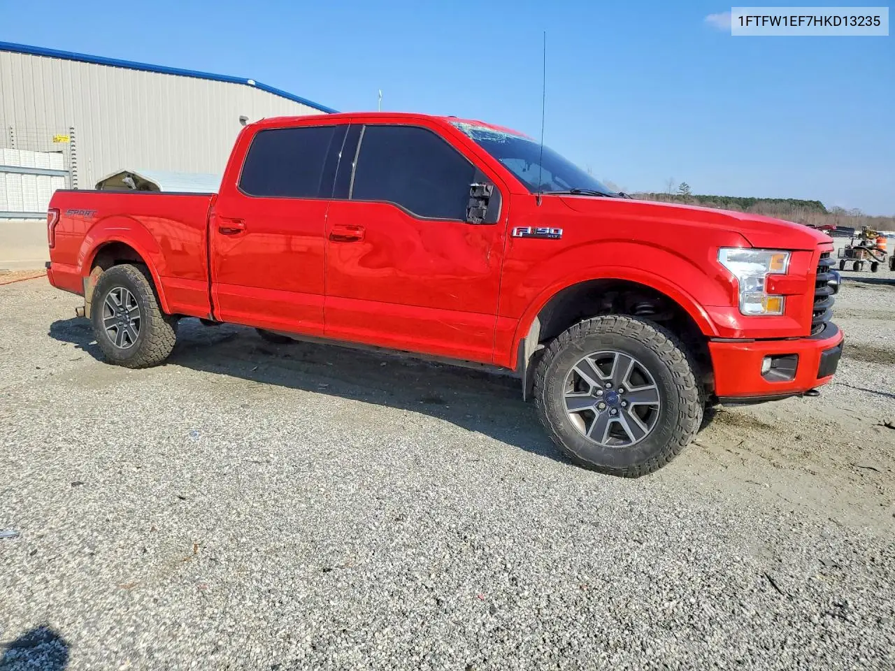 1FTFW1EF7HKD13235 2017 Ford F150 Supercrew