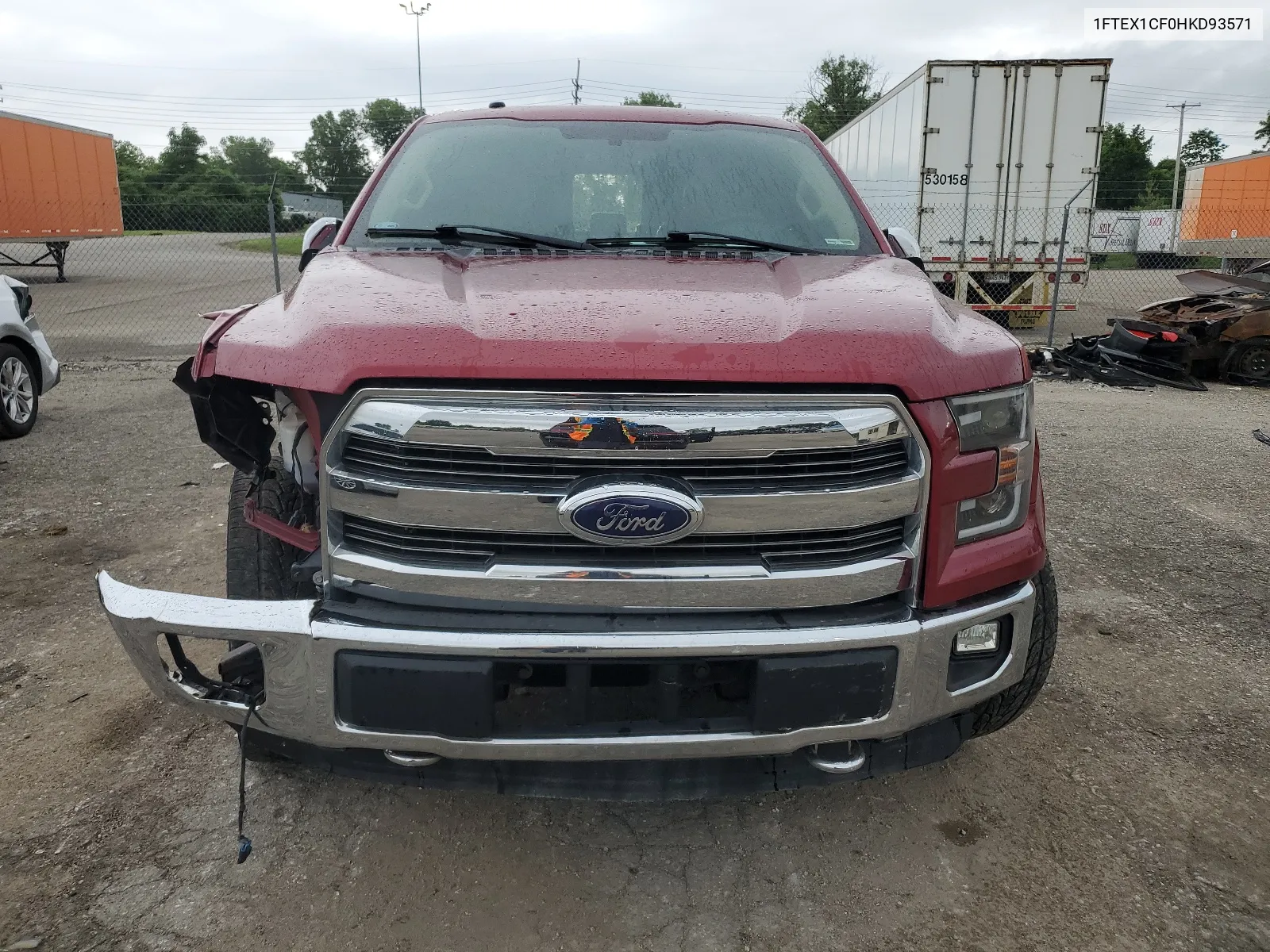 2017 Ford F150 Super Cab VIN: 1FTEX1CF0HKD93571 Lot: 57170174