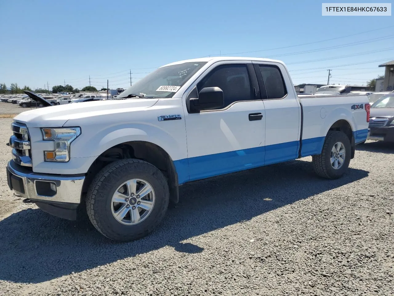 2017 Ford F150 Super Cab VIN: 1FTEX1E84HKC67633 Lot: 60992724