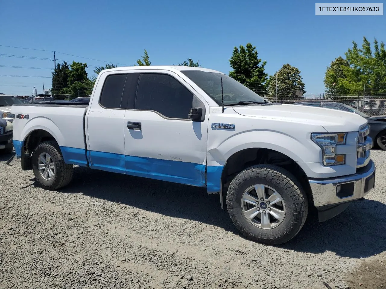 2017 Ford F150 Super Cab VIN: 1FTEX1E84HKC67633 Lot: 60992724