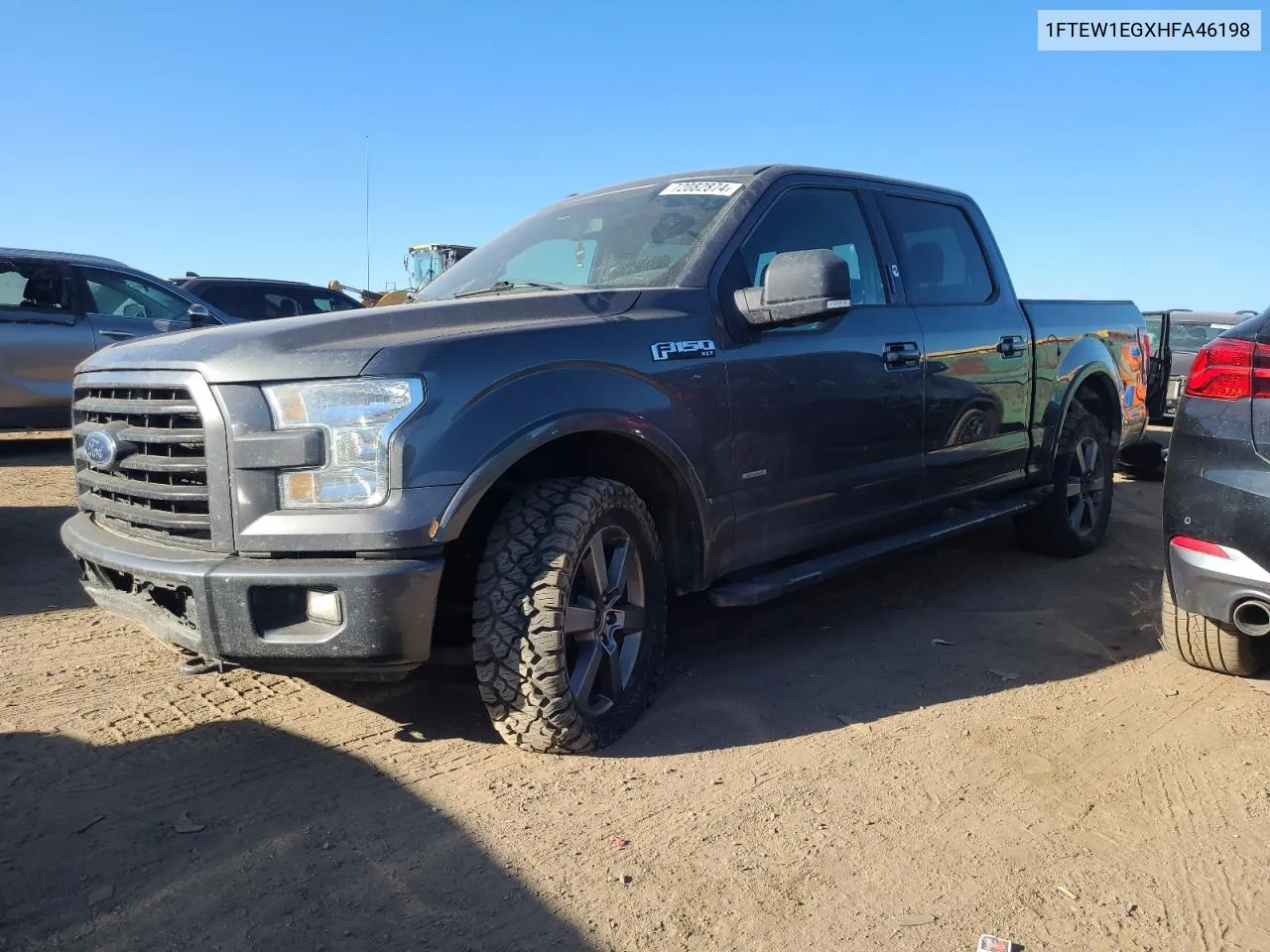 2017 Ford F150 Supercrew VIN: 1FTEW1EGXHFA46198 Lot: 72082874