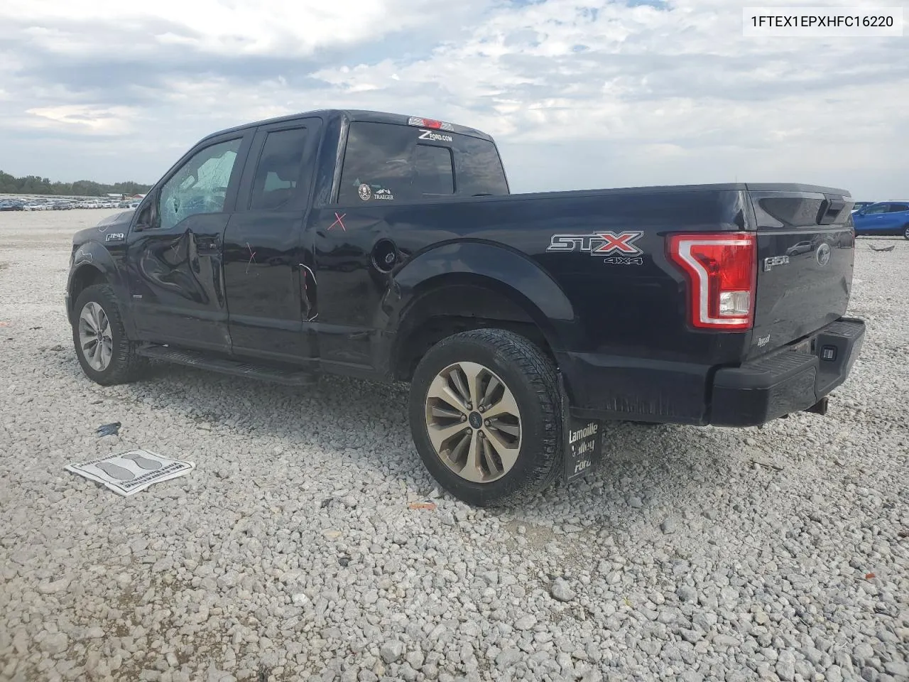 2017 Ford F150 Super Cab VIN: 1FTEX1EPXHFC16220 Lot: 72354664