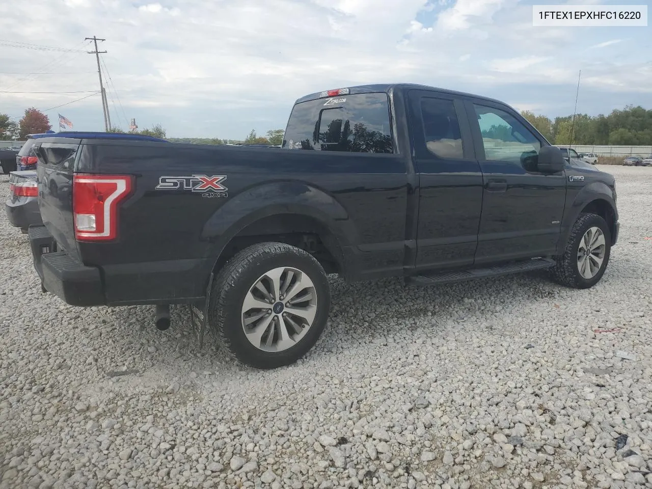 2017 Ford F150 Super Cab VIN: 1FTEX1EPXHFC16220 Lot: 72354664