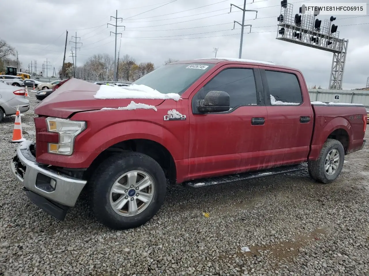 1FTEW1E81HFC06915 2017 Ford F150 Supercrew