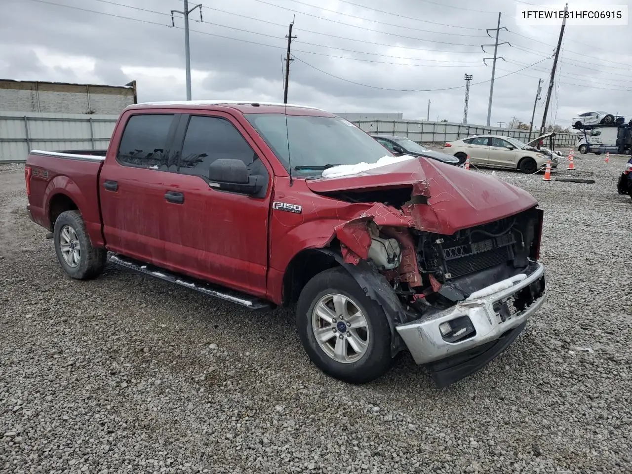 1FTEW1E81HFC06915 2017 Ford F150 Supercrew