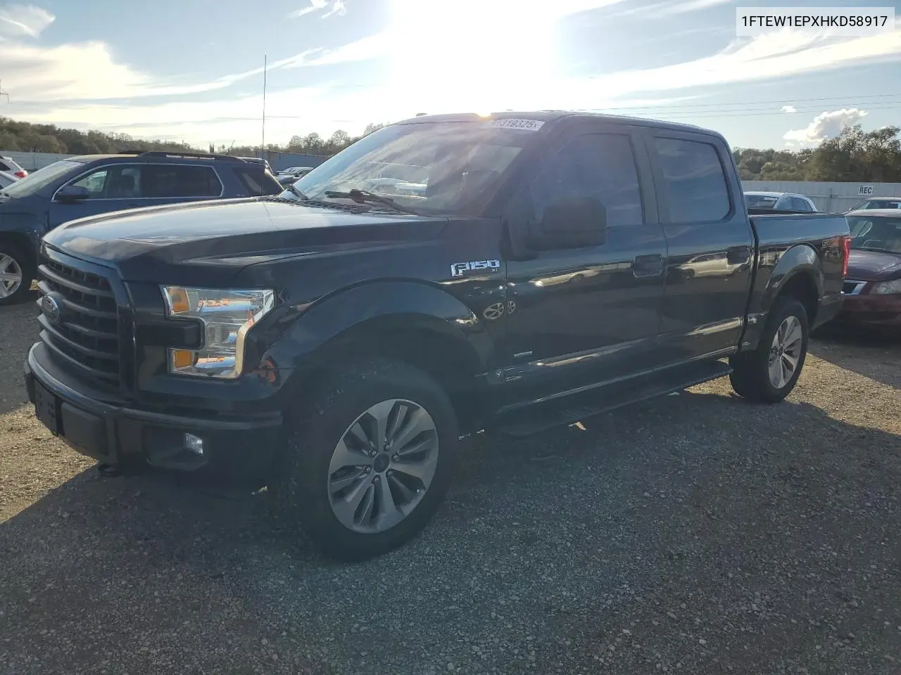 1FTEW1EPXHKD58917 2017 Ford F150 Supercrew
