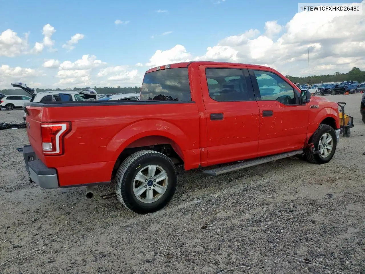 1FTEW1CFXHKD26480 2017 Ford F150 Supercrew