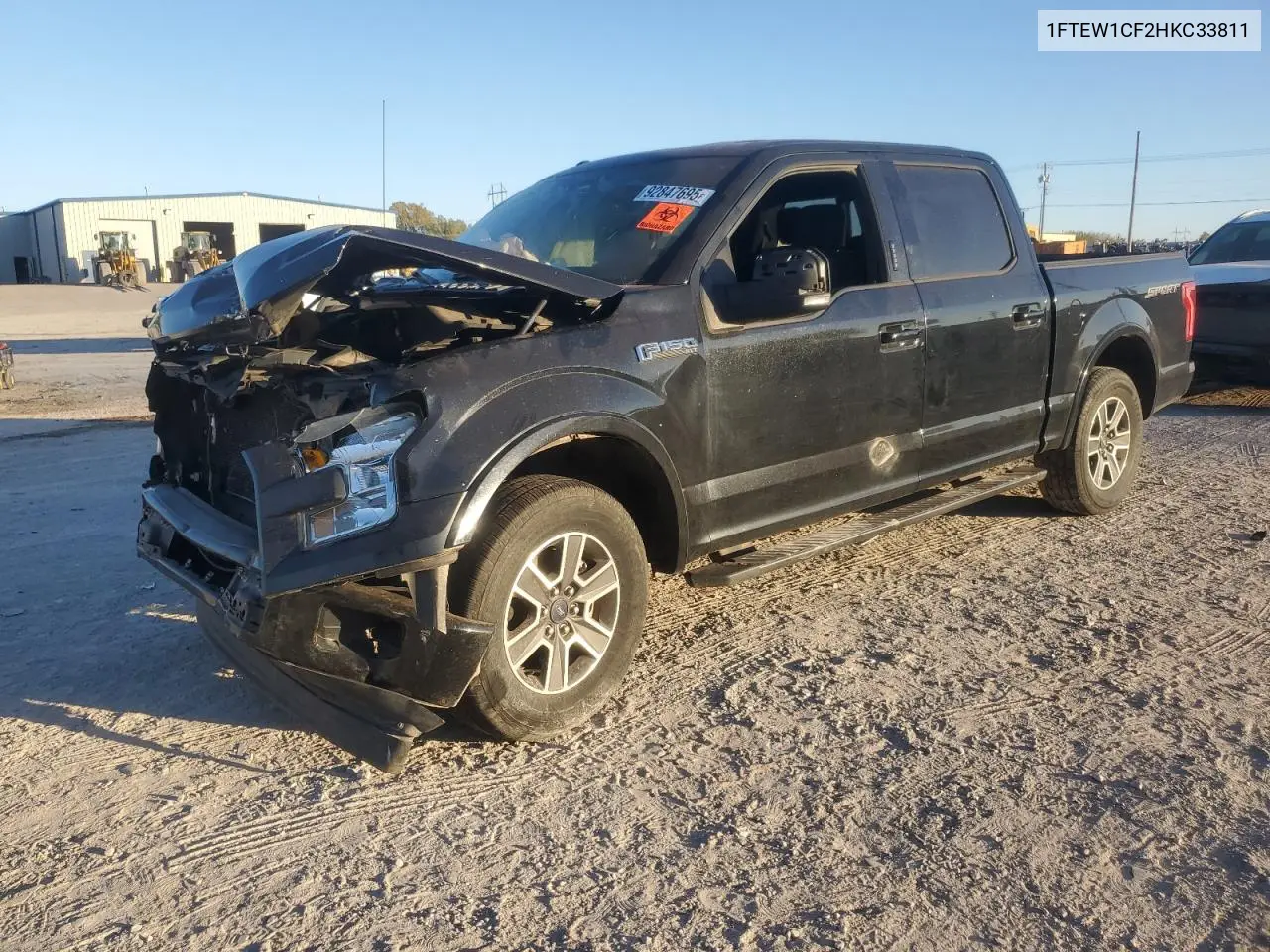 1FTEW1CF2HKC33811 2017 Ford F150 Supercrew