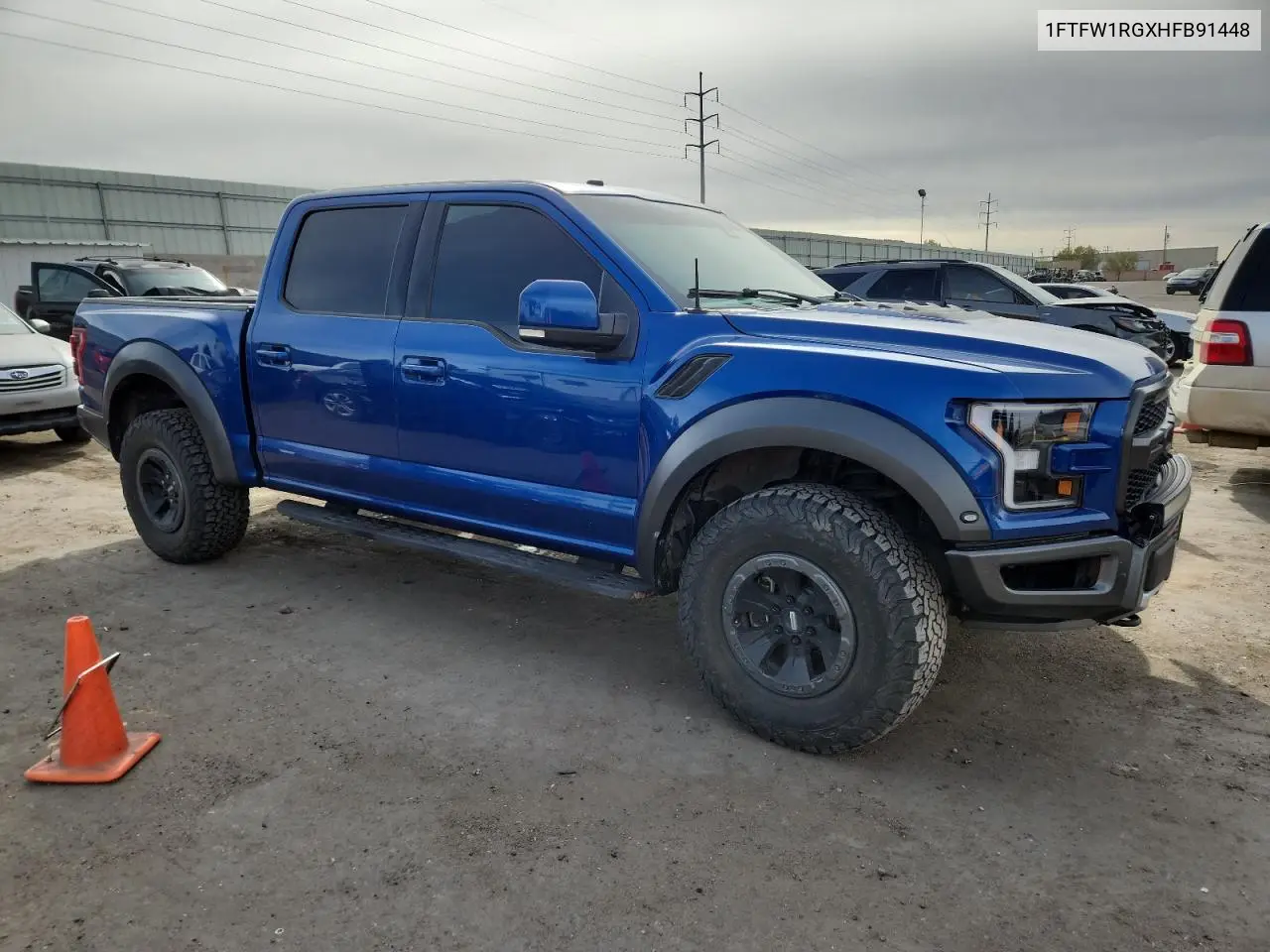 1FTFW1RGXHFB91448 2017 Ford F150 Raptor