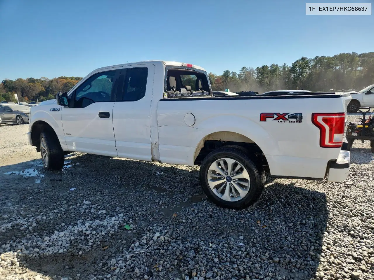1FTEX1EP7HKC68637 2017 Ford F150 Super Cab