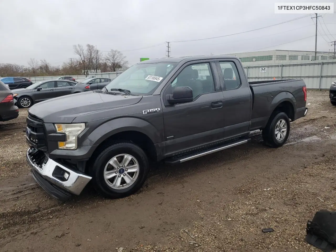 1FTEX1CP3HFC50843 2017 Ford F150 Super Cab