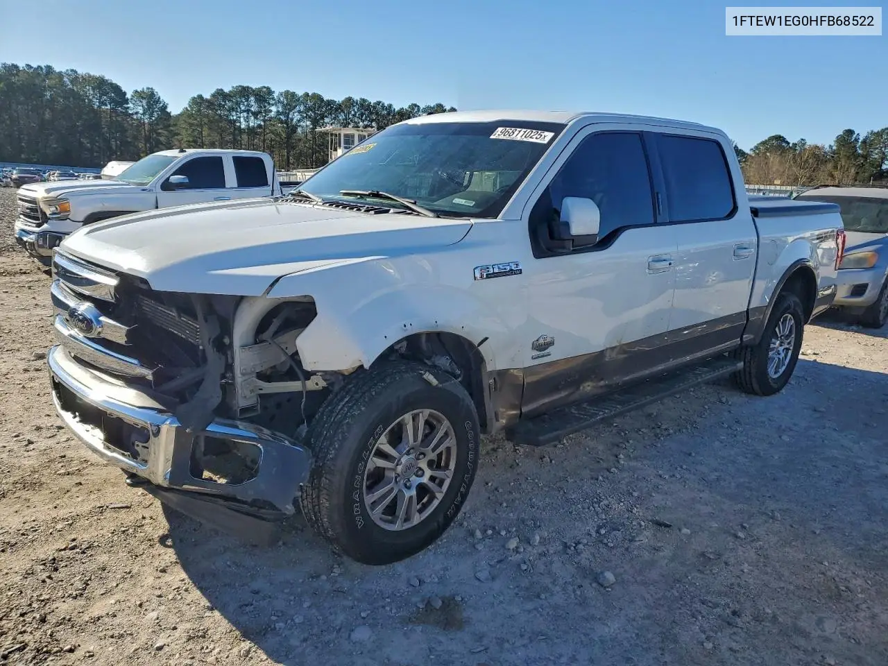 1FTEW1EG0HFB68522 2017 Ford F150 Supercrew