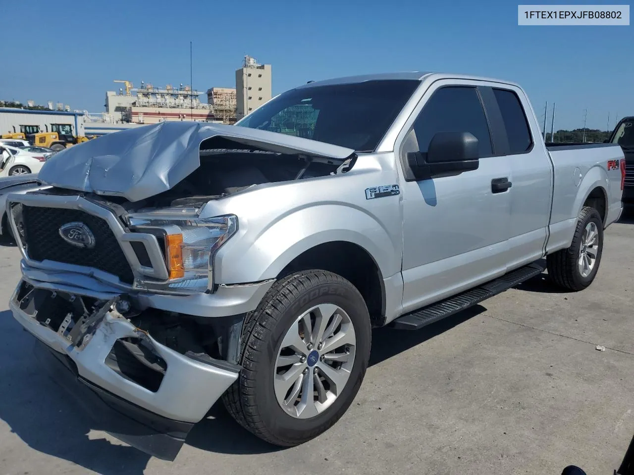 1FTEX1EPXJFB08802 2018 Ford F150 Super Cab