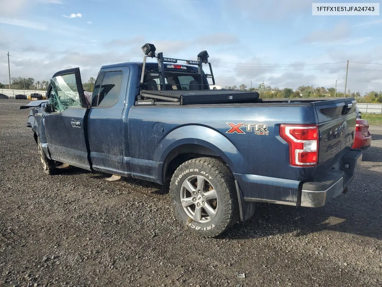 1FTFX1E51JFA24743 2018 Ford F150 Super Cab
