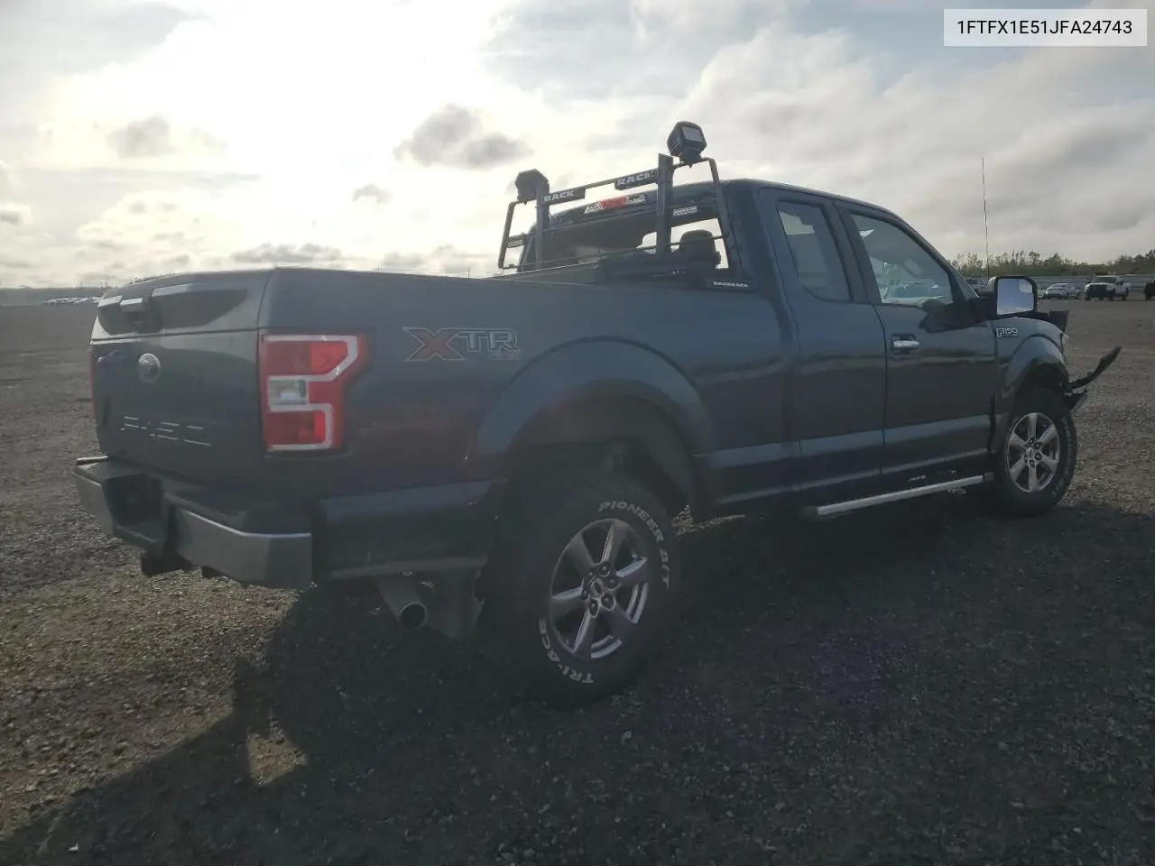 1FTFX1E51JFA24743 2018 Ford F150 Super Cab