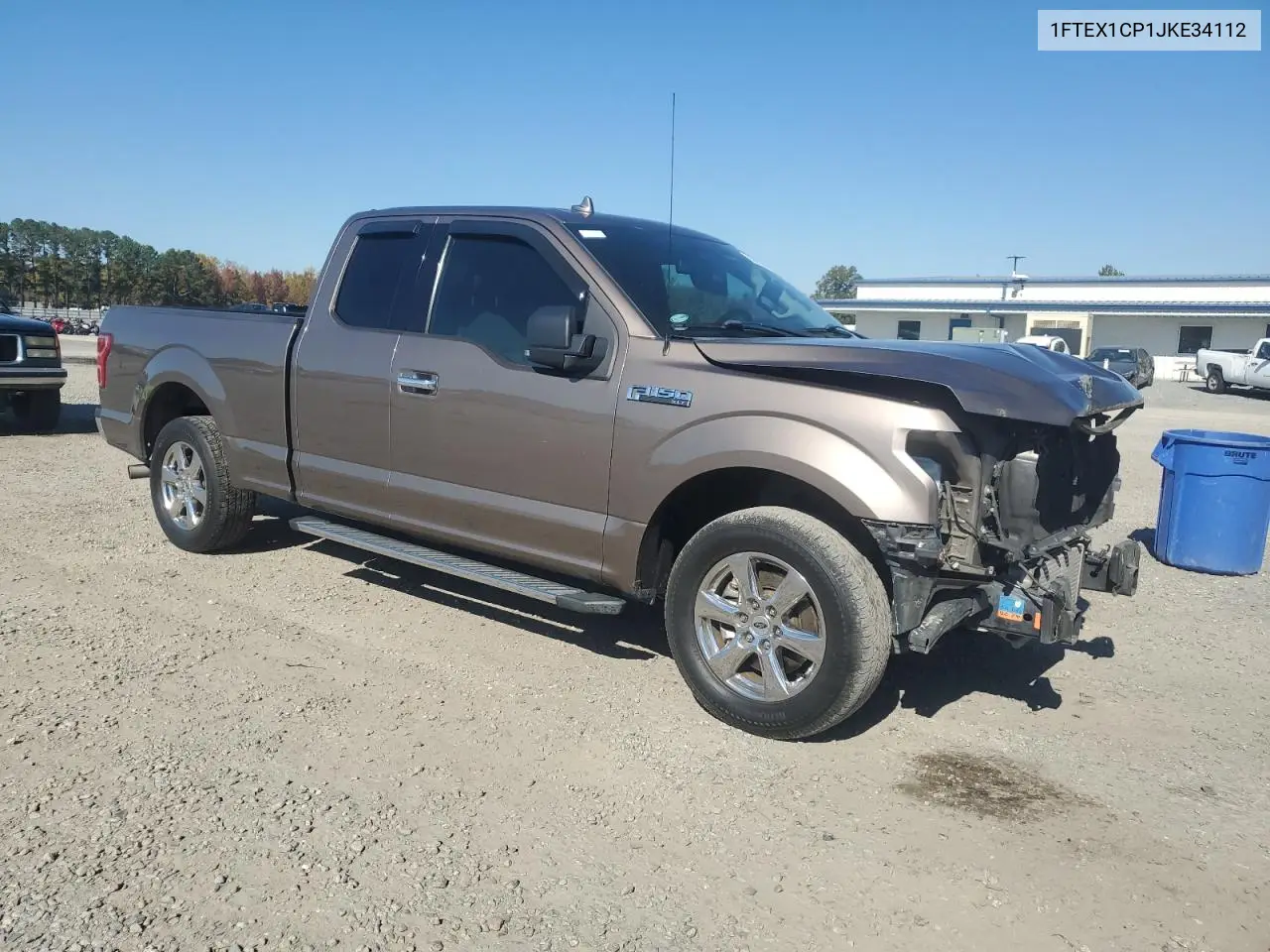 1FTEX1CP1JKE34112 2018 Ford F150 Super Cab