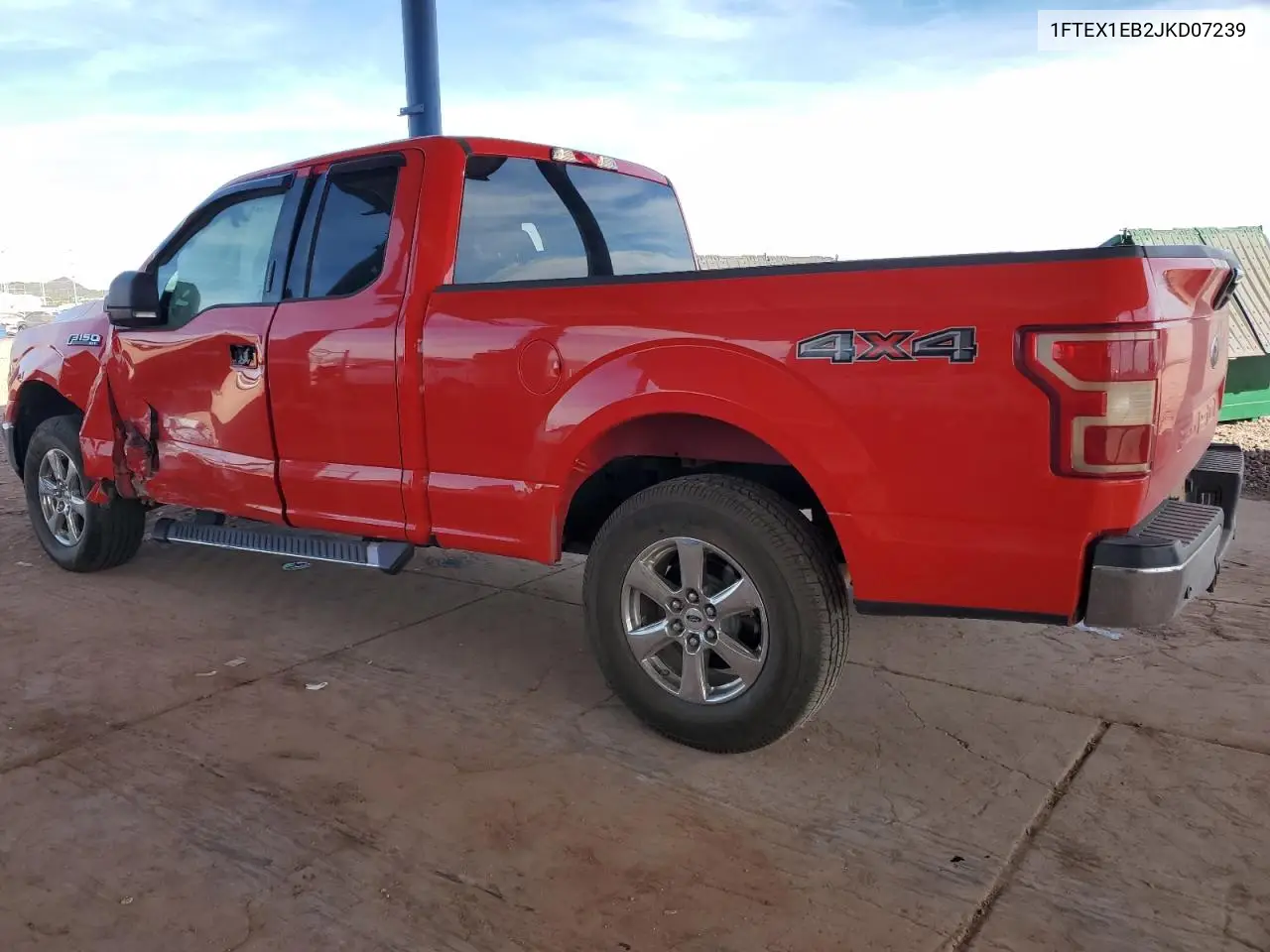 1FTEX1EB2JKD07239 2018 Ford F150 Super Cab