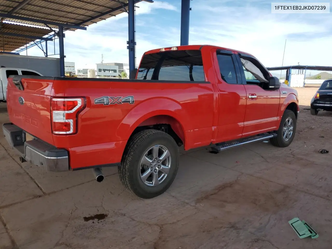 1FTEX1EB2JKD07239 2018 Ford F150 Super Cab