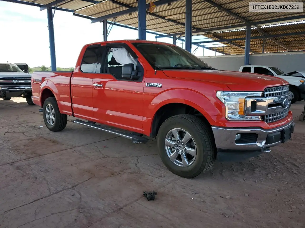 1FTEX1EB2JKD07239 2018 Ford F150 Super Cab