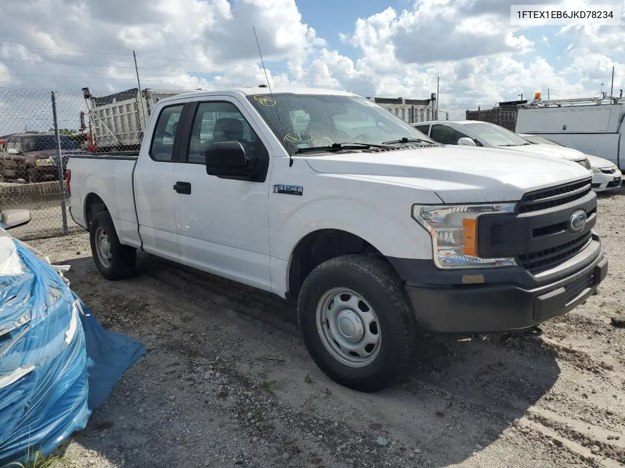 1FTEX1EB6JKD78234 2018 Ford F150 Super Cab