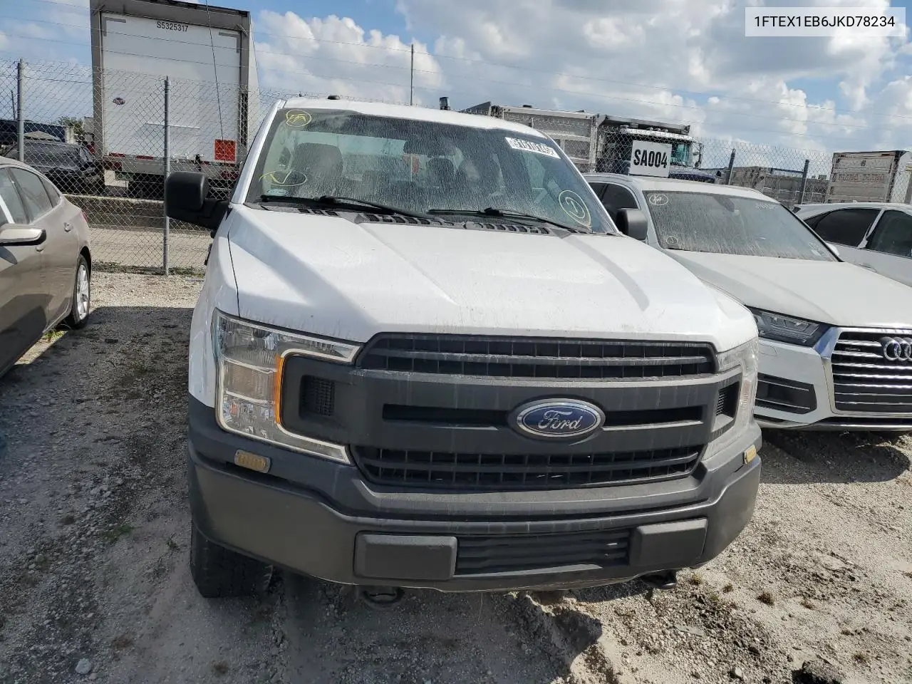 1FTEX1EB6JKD78234 2018 Ford F150 Super Cab