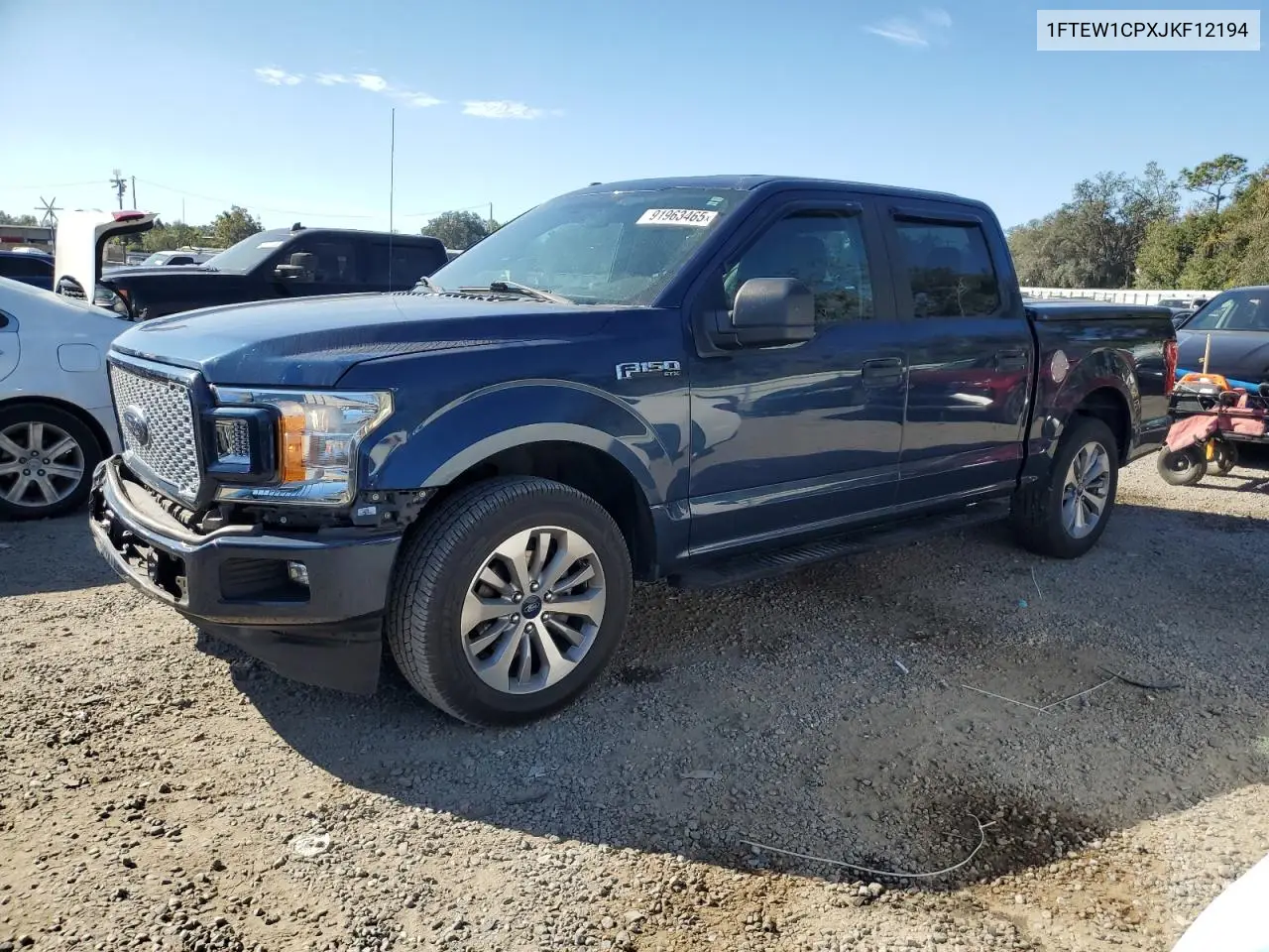 1FTEW1CPXJKF12194 2018 Ford F150 Supercrew