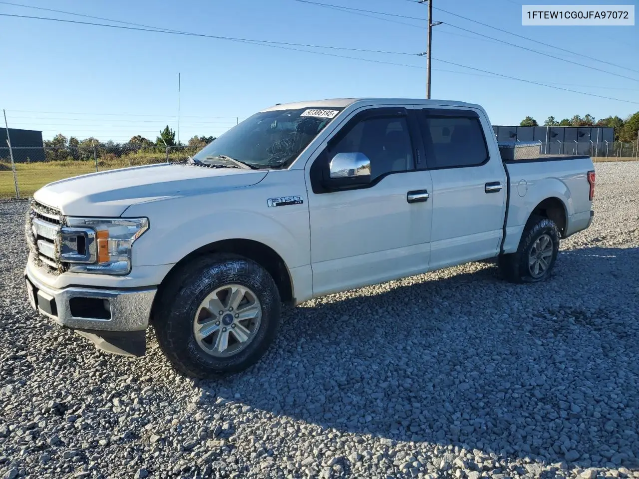 1FTEW1CG0JFA97072 2018 Ford F150 Supercrew