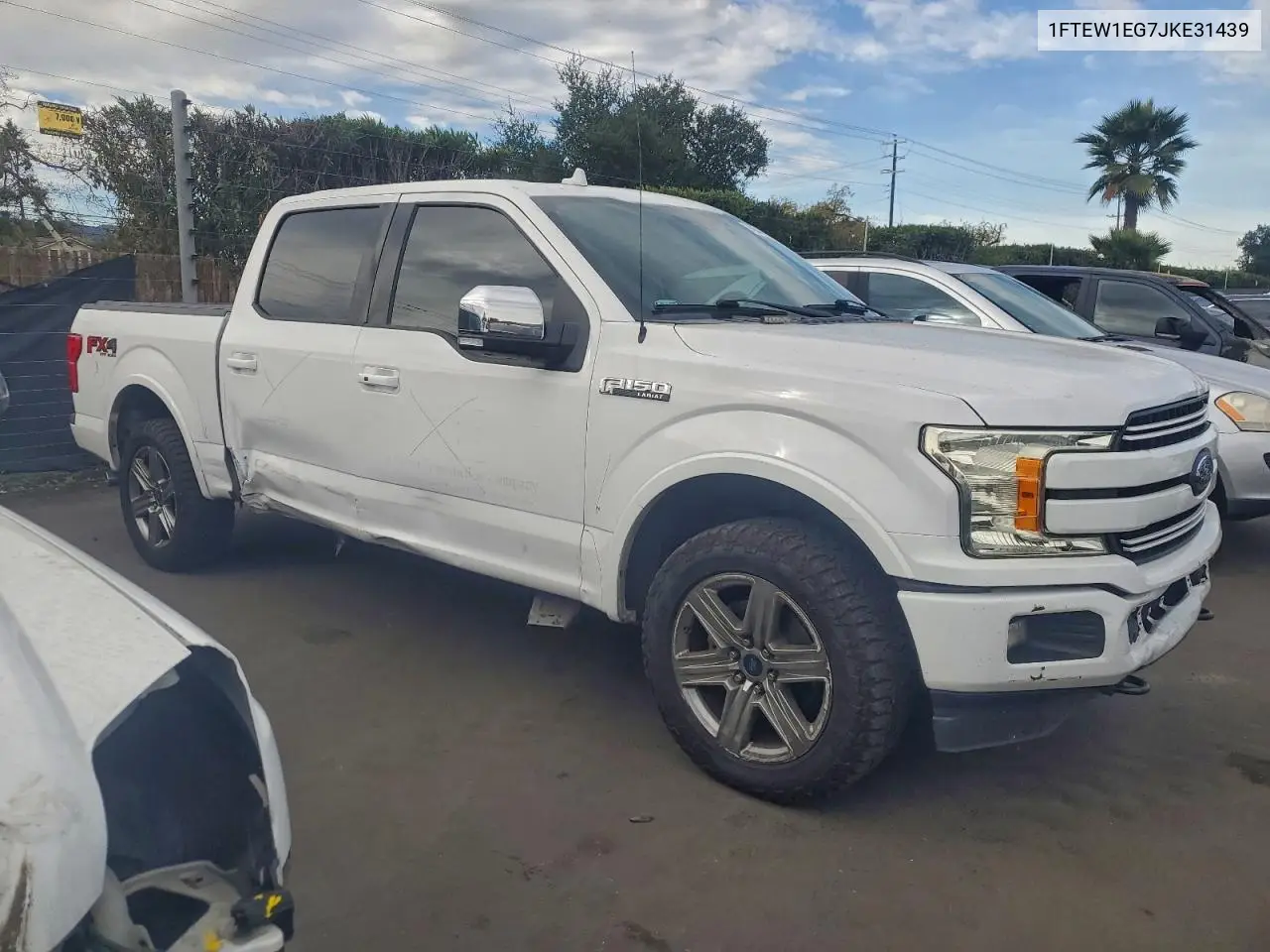 1FTEW1EG7JKE31439 2018 Ford F150 Supercrew