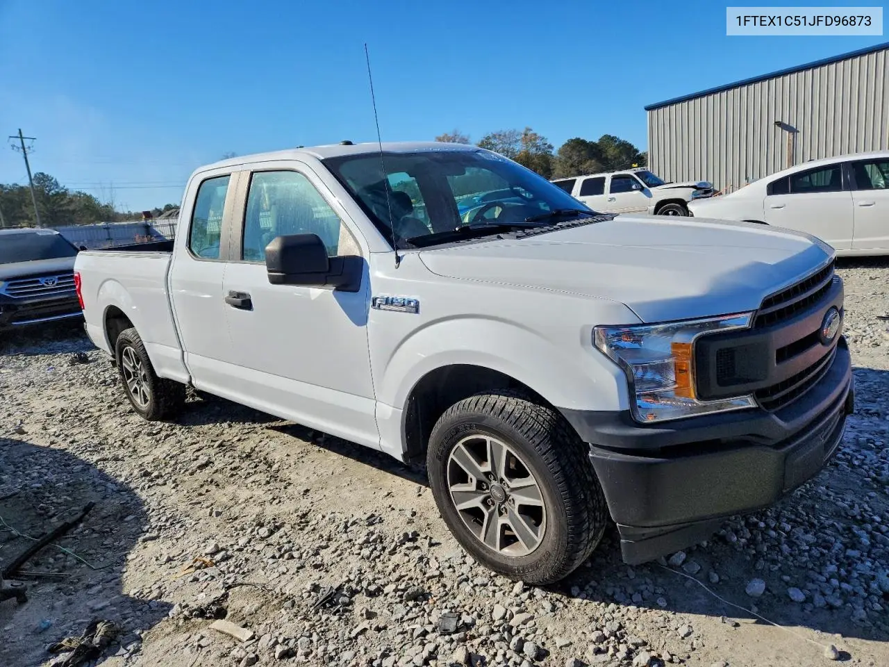 1FTEX1C51JFD96873 2018 Ford F150 Super Cab