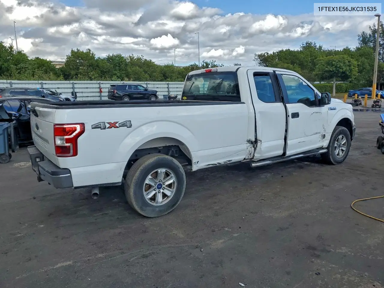 1FTEX1E56JKC31535 2018 Ford F150 Super Cab