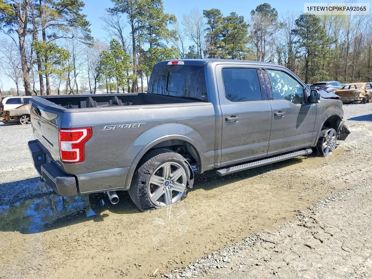 1FTEW1CP9KFA92065 2019 Ford F150 Supercrew