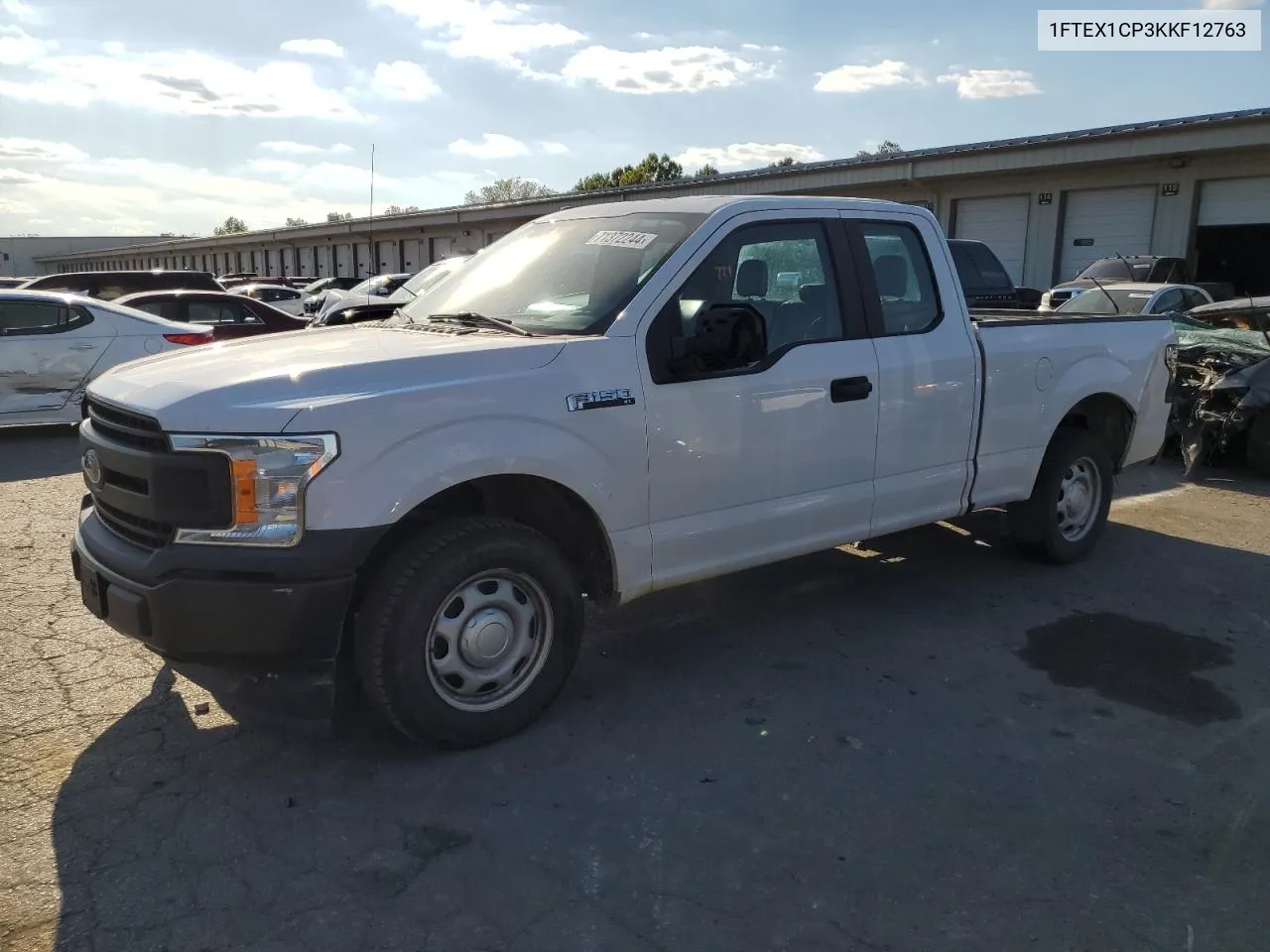 2019 Ford F150 Super Cab VIN: 1FTEX1CP3KKF12763 Lot: 71372244