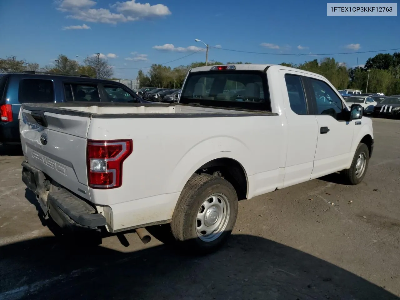 2019 Ford F150 Super Cab VIN: 1FTEX1CP3KKF12763 Lot: 71372244