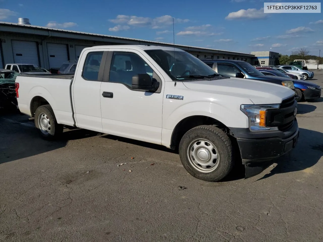 2019 Ford F150 Super Cab VIN: 1FTEX1CP3KKF12763 Lot: 71372244