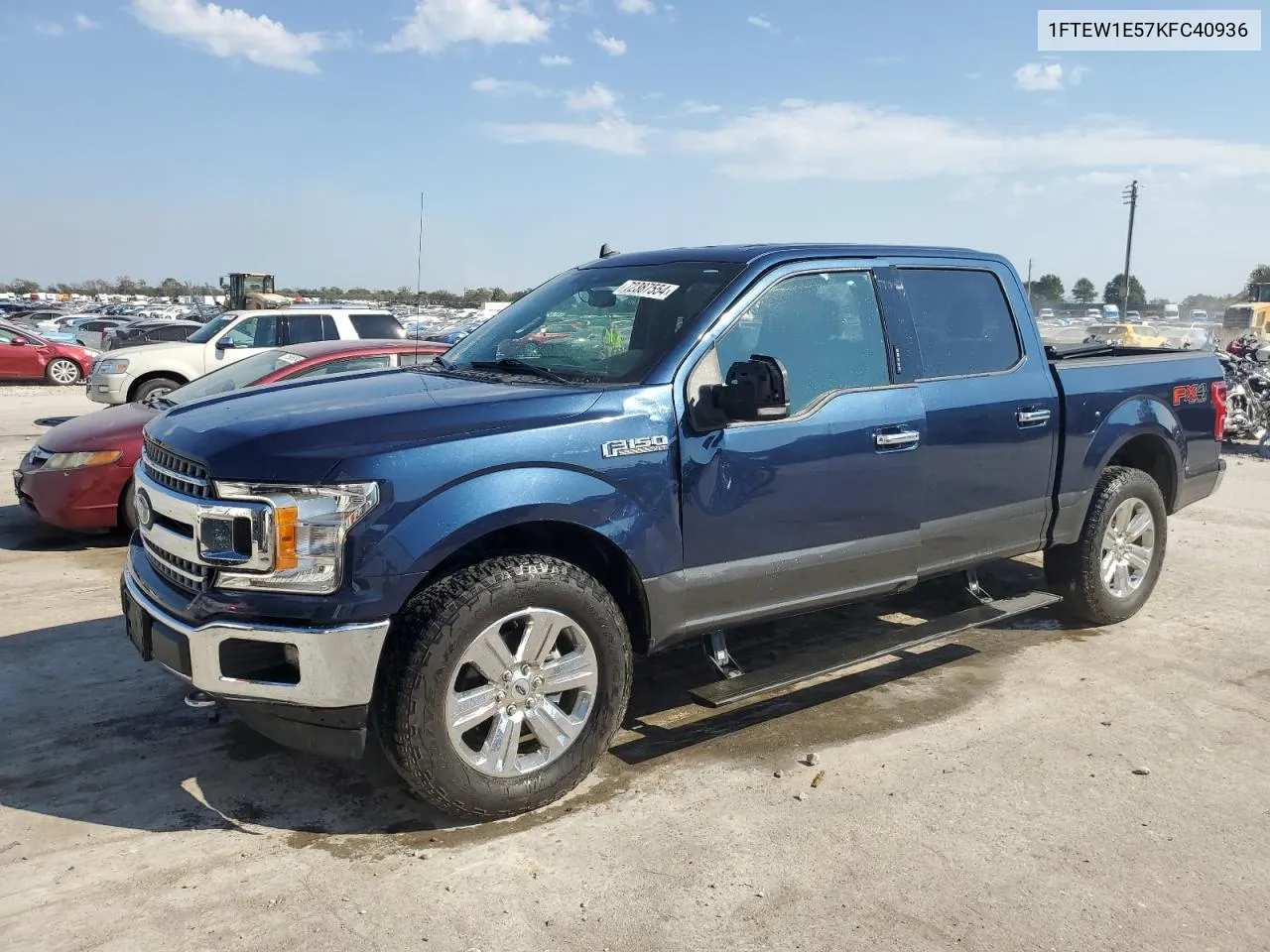 2019 Ford F150 Supercrew VIN: 1FTEW1E57KFC40936 Lot: 72387554