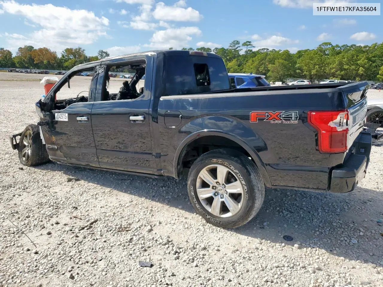 1FTFW1E17KFA35604 2019 Ford F150 Supercrew