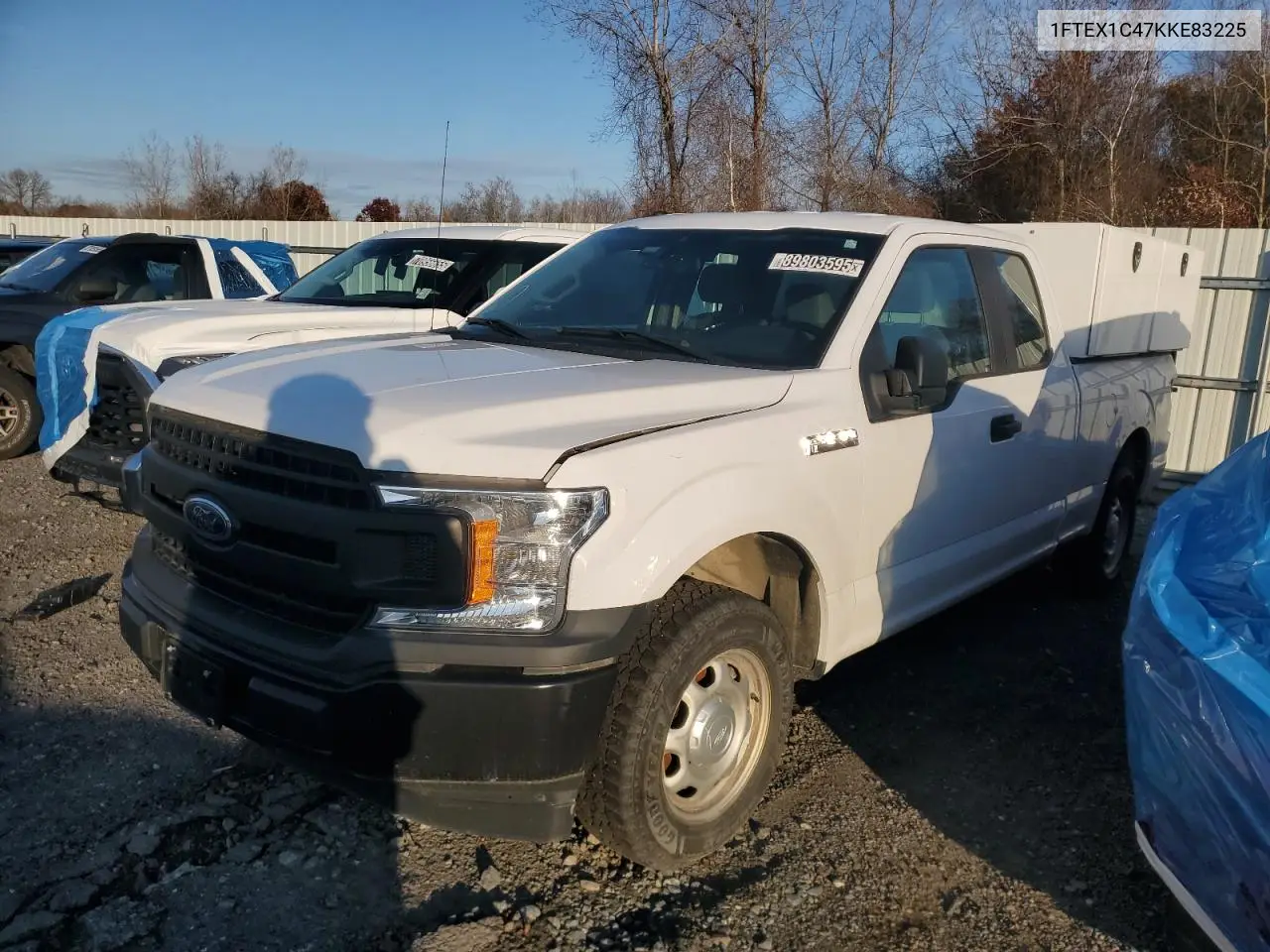 1FTEX1C47KKE83225 2019 Ford F150 Super Cab