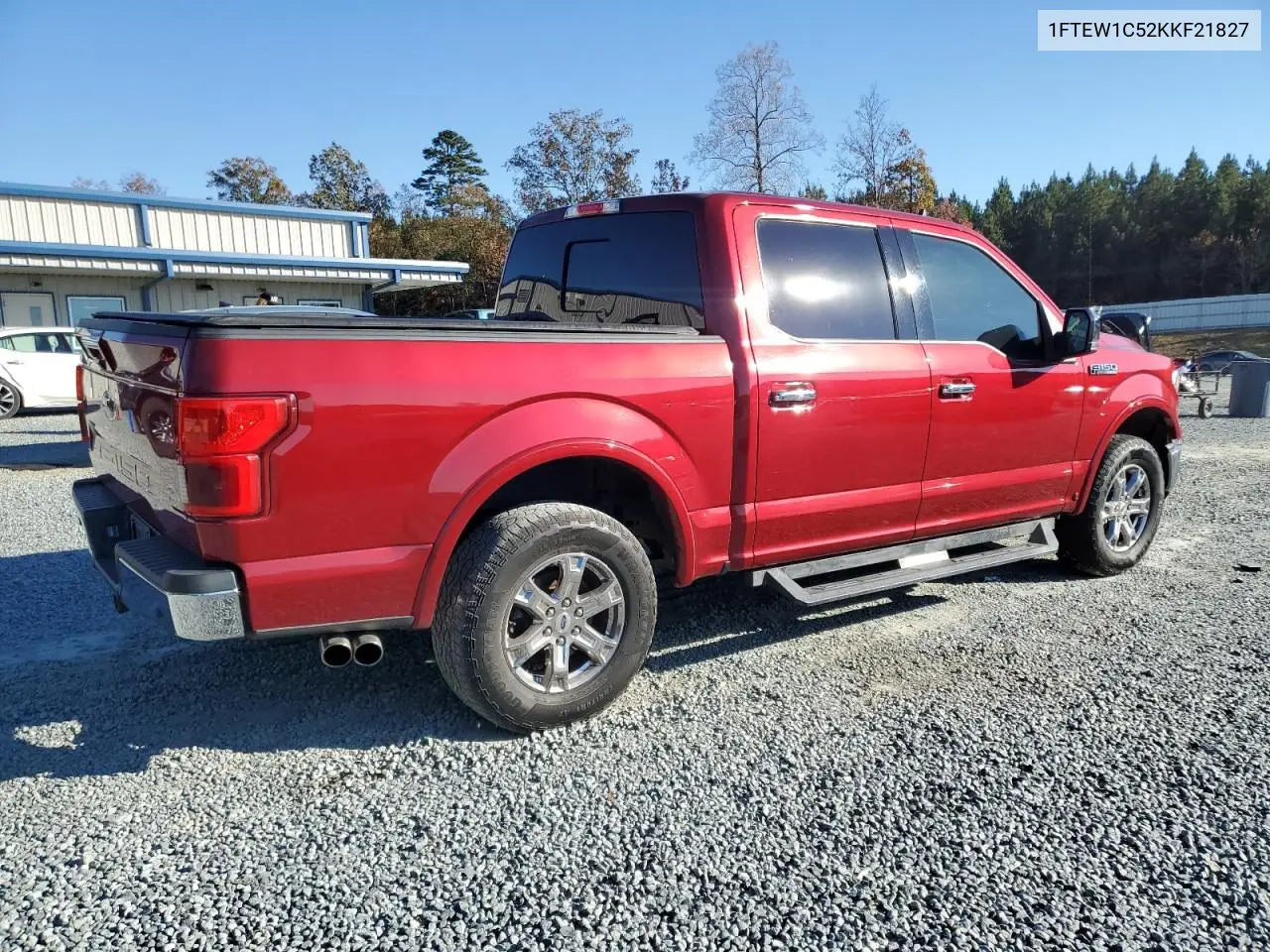1FTEW1C52KKF21827 2019 Ford F150 Supercrew