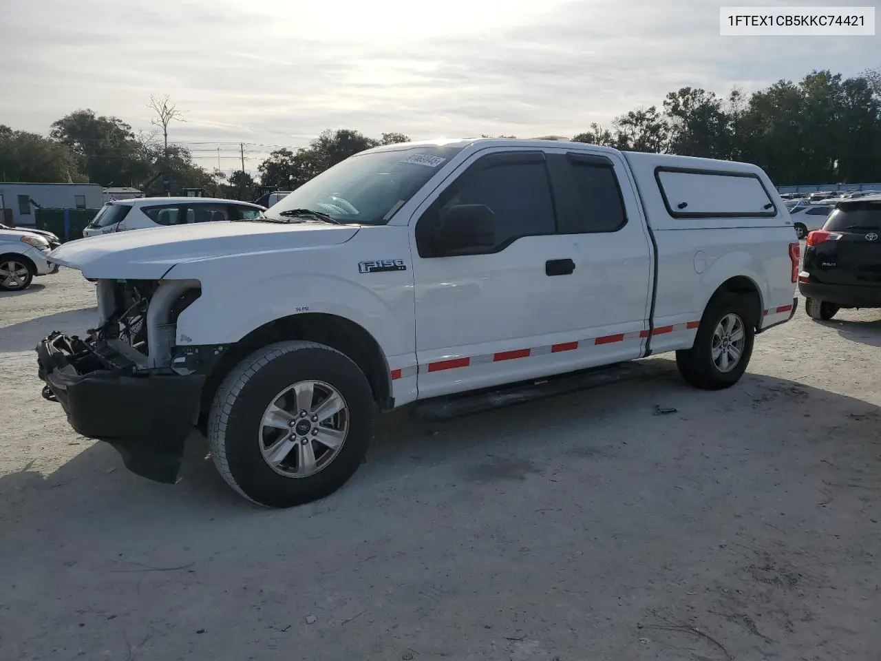 1FTEX1CB5KKC74421 2019 Ford F150 Super Cab