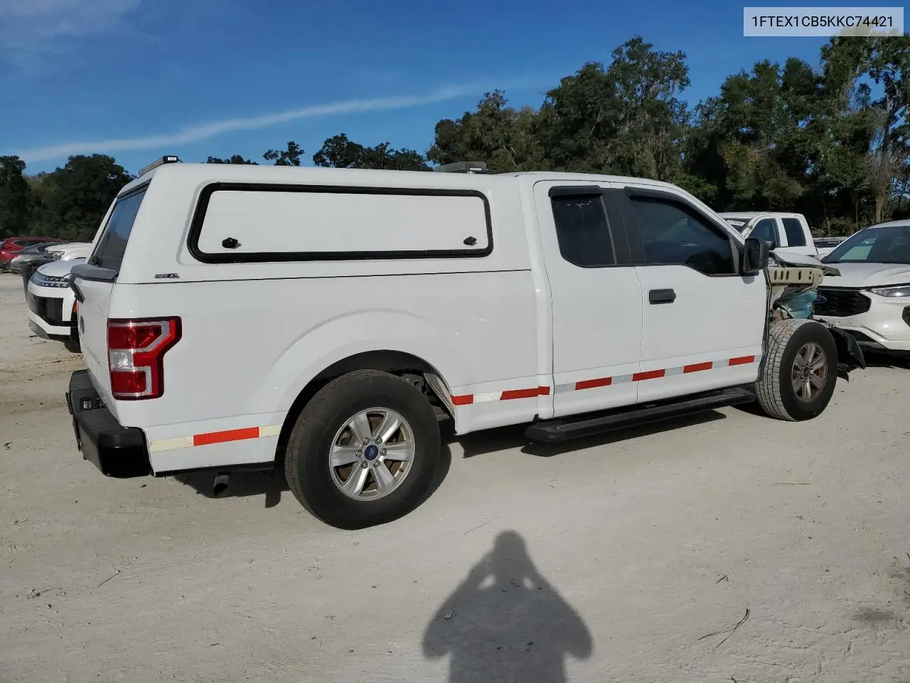 1FTEX1CB5KKC74421 2019 Ford F150 Super Cab