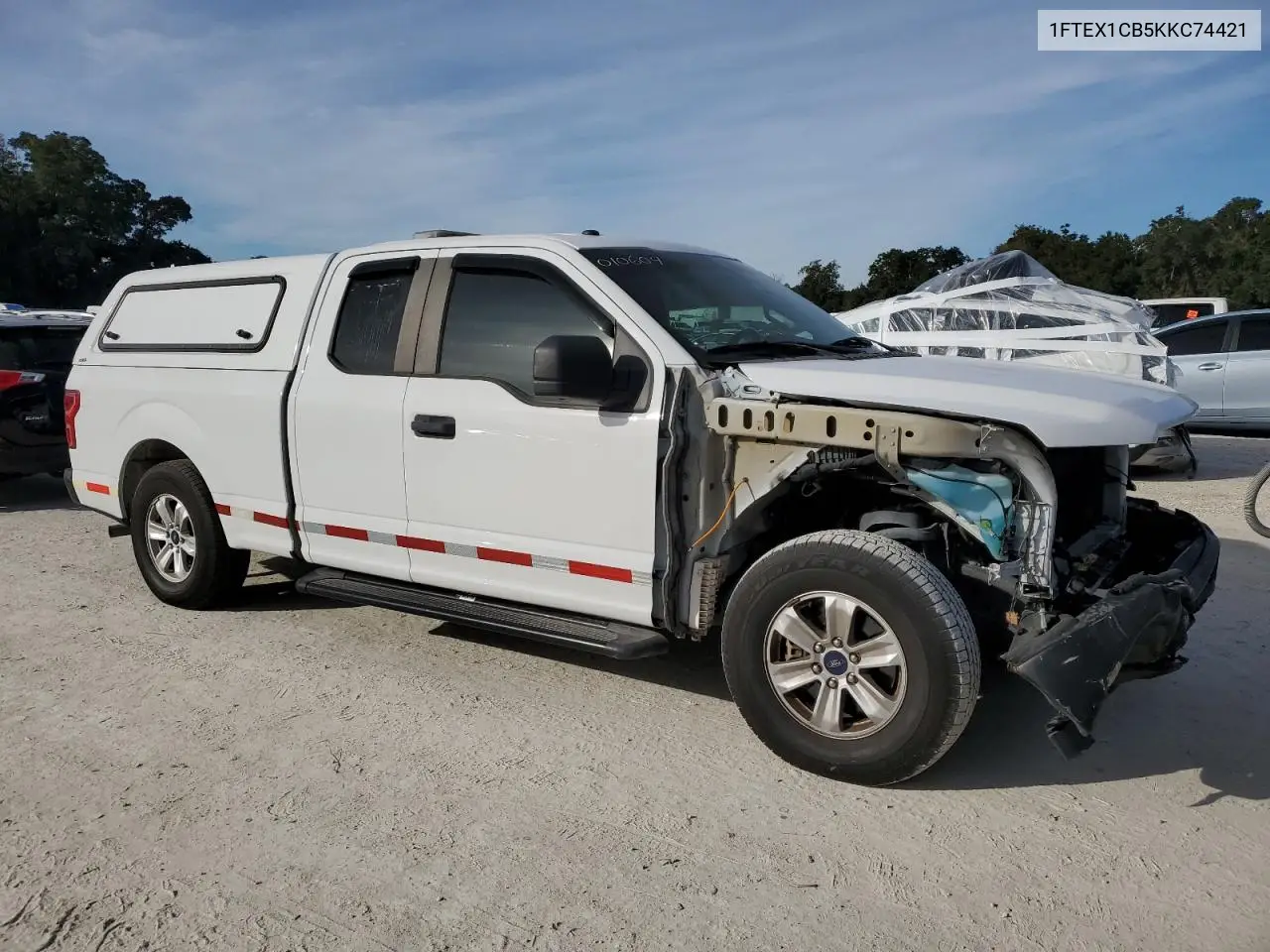 1FTEX1CB5KKC74421 2019 Ford F150 Super Cab