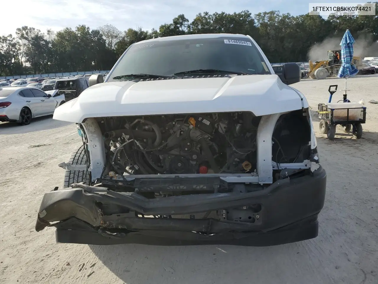 1FTEX1CB5KKC74421 2019 Ford F150 Super Cab