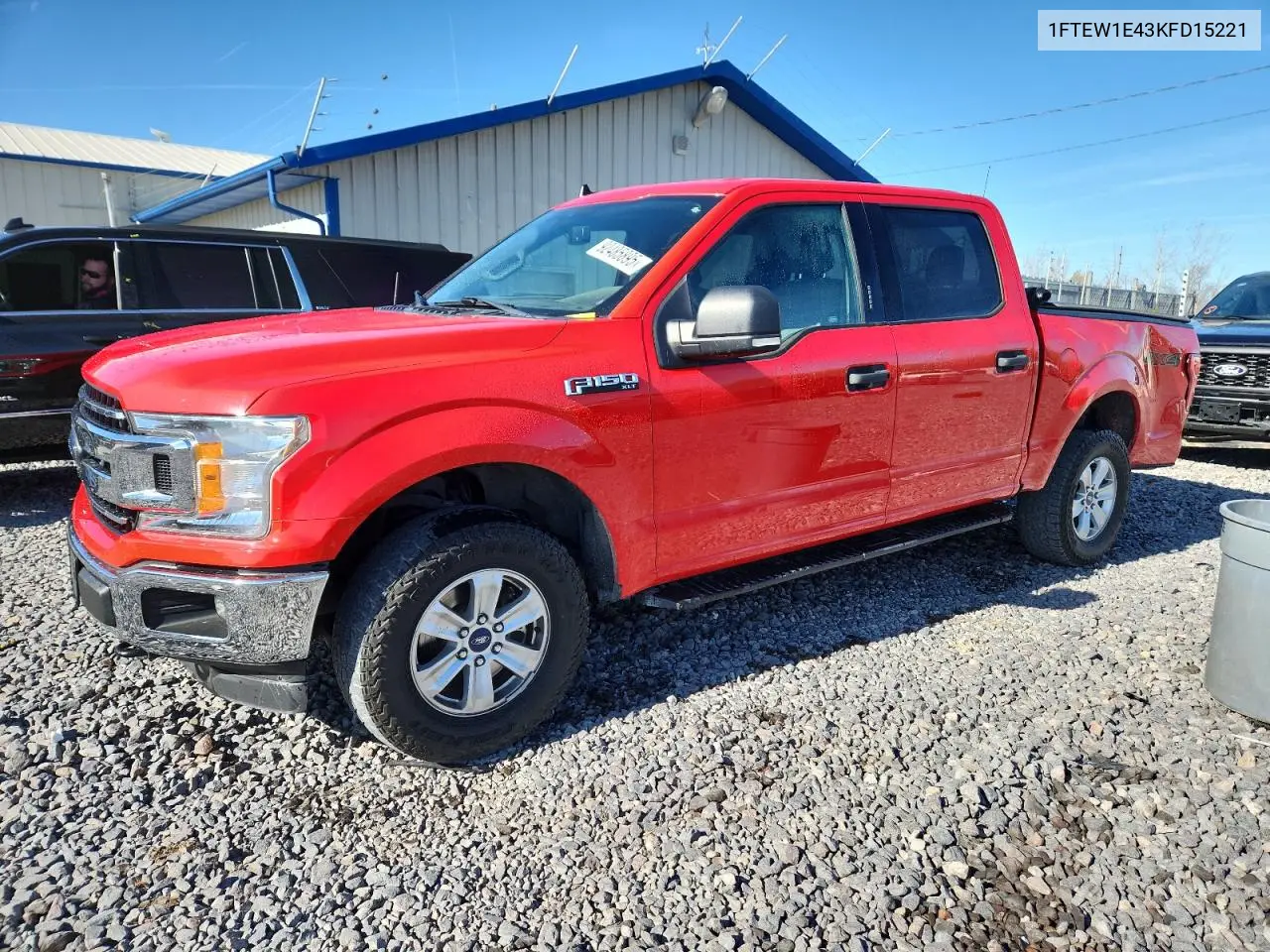 1FTEW1E43KFD15221 2019 Ford F150 Supercrew