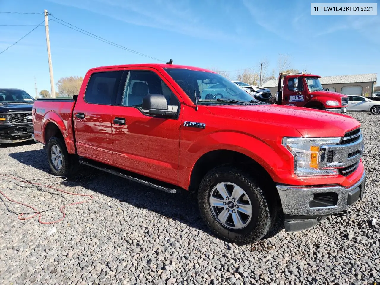 1FTEW1E43KFD15221 2019 Ford F150 Supercrew