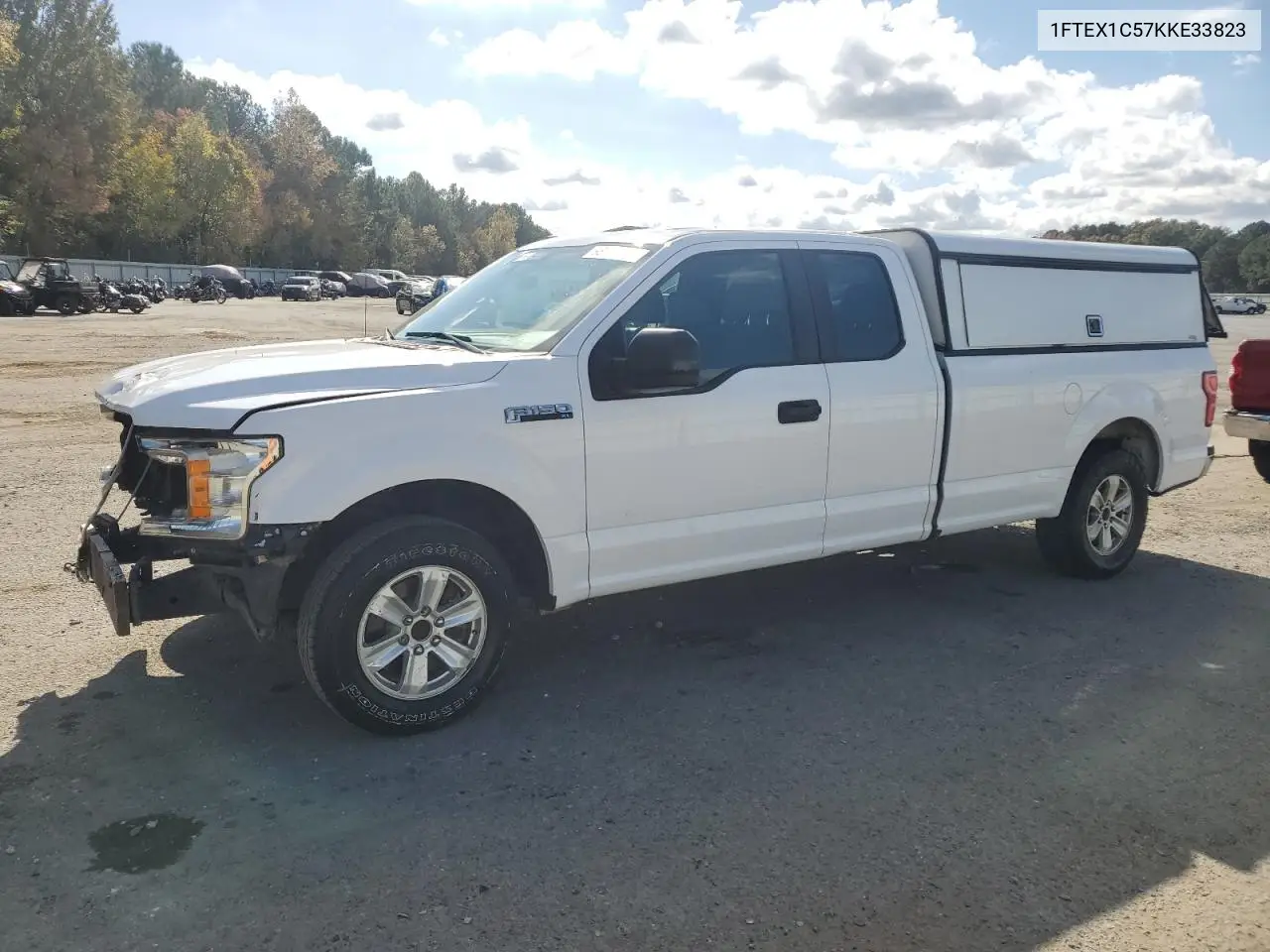 1FTEX1C57KKE33823 2019 Ford F150 Super Cab
