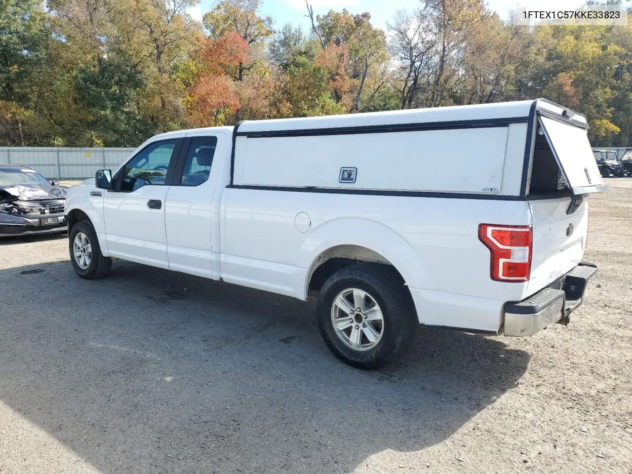 1FTEX1C57KKE33823 2019 Ford F150 Super Cab