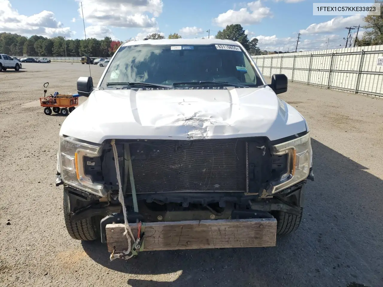 1FTEX1C57KKE33823 2019 Ford F150 Super Cab